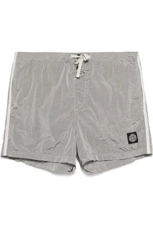 Stone Island Badbyxor med logotypmärke