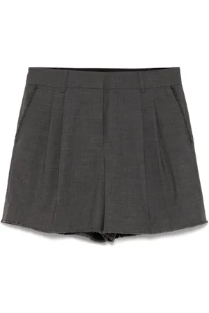 Michael Kors Plisserede shorts med rå kant