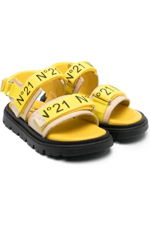 Nº21 Sandaler med burrelukning og logotryk