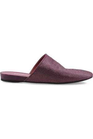 Premiata Flade mules med rhinsten-udsmykning