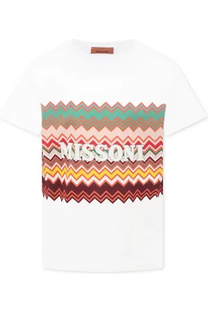 Missoni T-shirt med zigzag-tryk