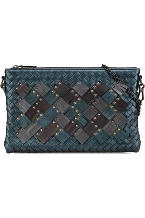 Bottega Veneta Nappa Intrecciato Studded Biletto Chain axelremsväska från 2012-2024