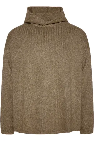 FEAR OF GOD Strikket hættetrøje med logomærke