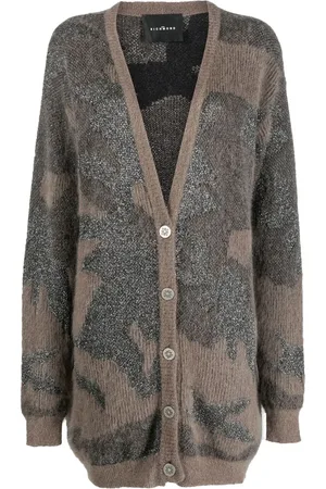 John Richmond Cardigan med V-hals og paneler
