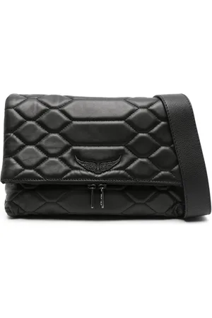 Zadig & Voltaire Quiltet Rocky skuldertaske i læder