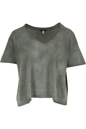R13 T-shirt med slitageeffekt