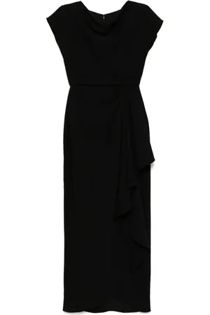 Amsale Draperet crepe-kjole