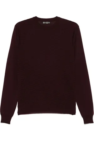 corneliani Finstickad t-shirt