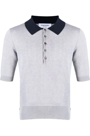 Thom Browne Polo med kontrastkrave