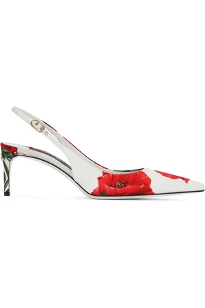 Dolce & Gabbana Slingback-pumps med blomstertryk