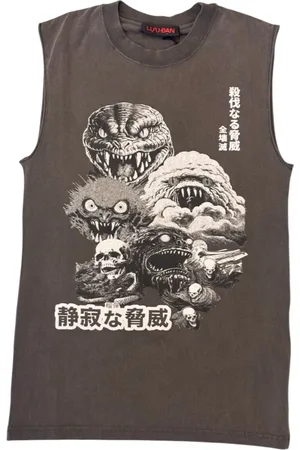LU’U DAN ærmeløs T-shirt med rund hals