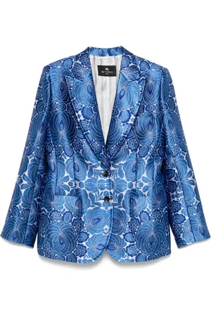 Etro Blazer i blomstret jacquard