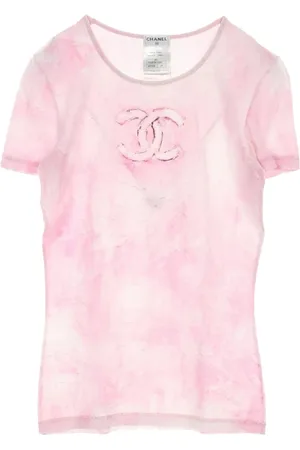 CHANEL 1986-1988 Interlocking-CC T-shirt