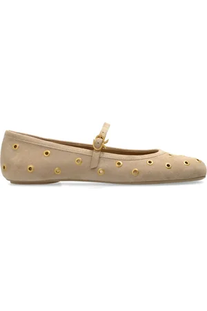 Gianvito Rossi Ballerina-sko i ruskind