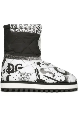 Dolce & Gabbana Polstrede støvler med malingssprøjt