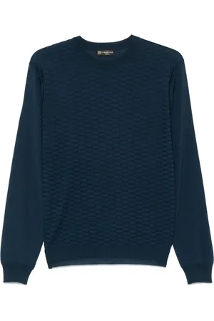corneliani Finstickad t-shirt