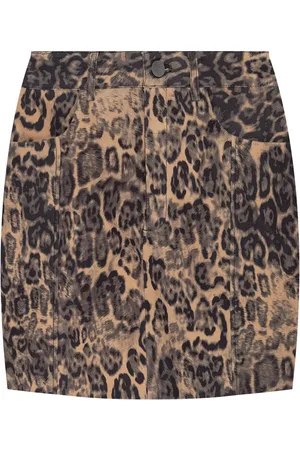 Gestuz Kort leopardmønstret nederdel
