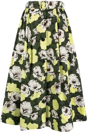 Msgm Hibiscus skjorte med kamouflagetryk