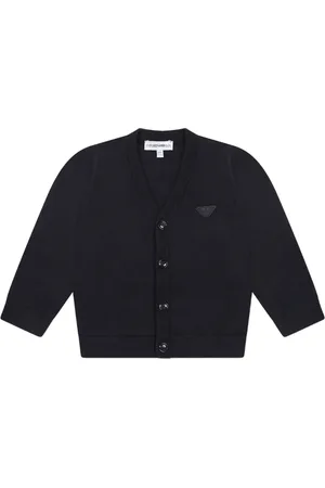 Emporio Armani Cardigan med logo-applikation