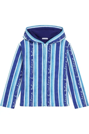 Dolce & Gabbana Hættetrøje med striber og lynlås