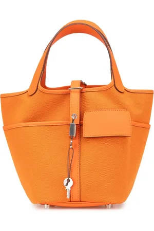 Hermès Toile Goeland Swift Cargo Picotin Lock 18 handväska från 2023