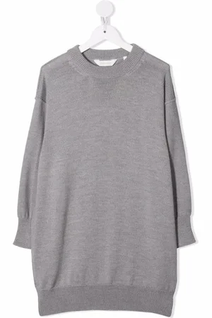 Palm Angels Intarsiastrikket kjole med logo