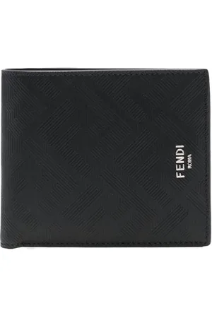 Fendi Pung i jacquard med logo og lynlås