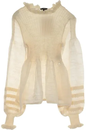 CHANEL Top med udskæringsdetalje fra 1986-1988