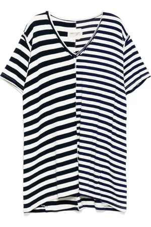 GREG LAUREN T-shirt med patchwork