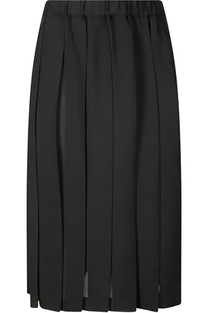 Comme des Garçons Plisseret mellemlang nederdel