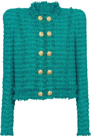 Balmain Jakke med prægede knapper