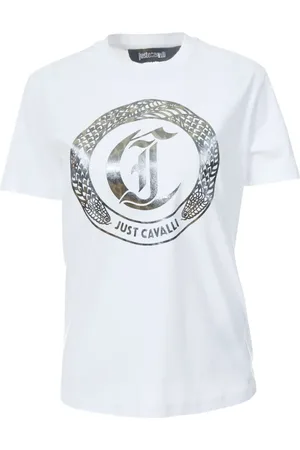 Roberto Cavalli T-shirt med logotryk