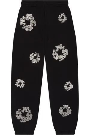DENIM TEARS Swarovski Wreath "Black" joggingbukser