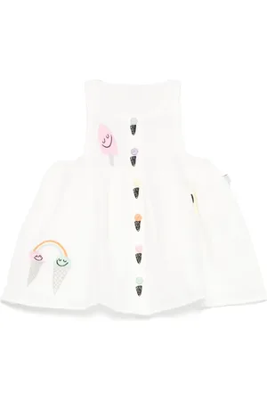 Stella McCartney Kjole med broderet creme