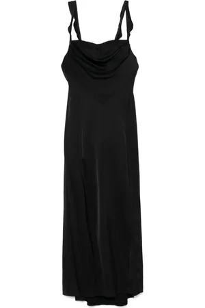 Maje Lang kjole med satin-finish