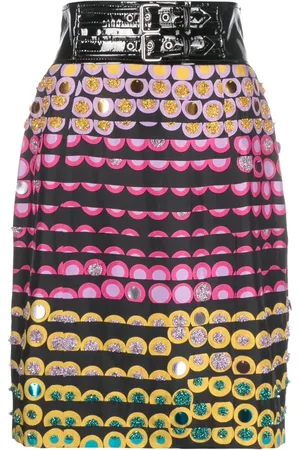 Moschino Polkaprikket pencil-nederdel