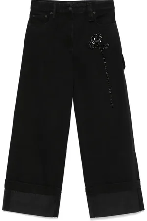 Simone Rocha Carnation-udsmykkede jeans