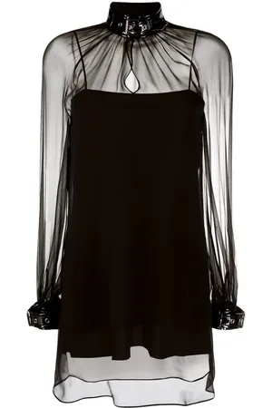 Moschino Bluse med spænde i kraven