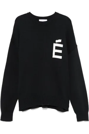 Etudes Tröja med logotypmotiv i jacquard