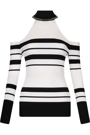 Liu Jo Stribet sweater med nitter