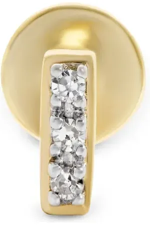 Monica Vinader Vermeil Linear diamantørering i 14 karat guld