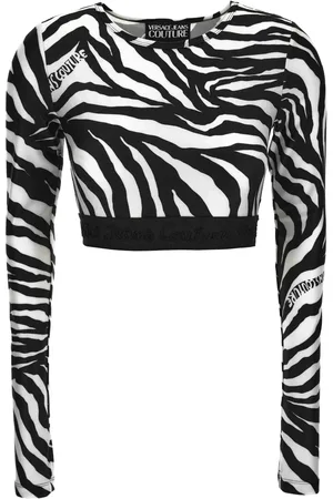 VERSACE T-shirt med zebratryk