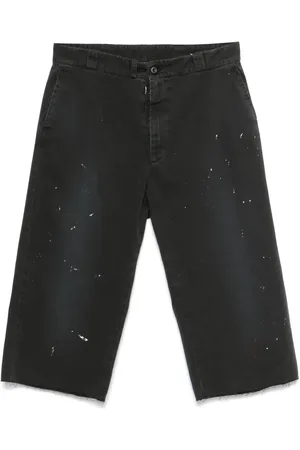Maison Margiela Shorts med malingssprøjt
