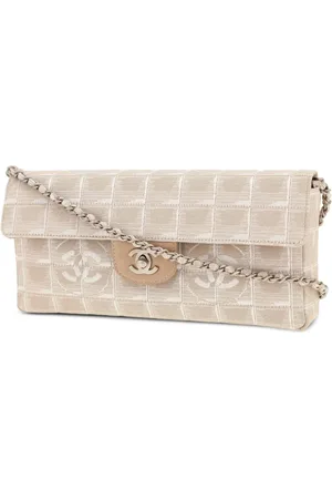 CHANEL Choco Bar skuldertaske fra 2002