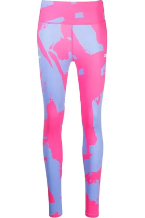 OFF-WHITE Leggings med høj talje og tryk