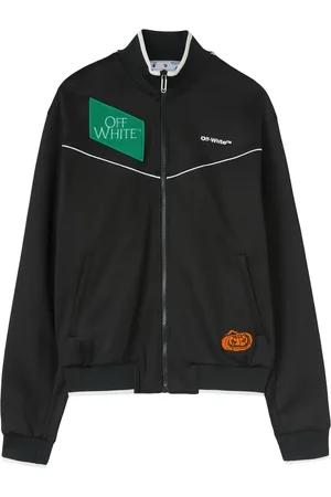 OFF-WHITE Træningsjakke med broderet logo og lynlås