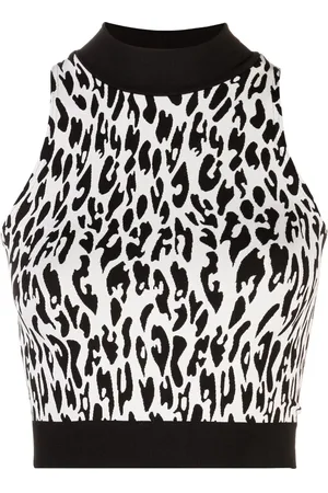 Wolford Cropped top med dyretryk