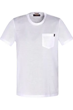 MOORER T-shirt med brystlomme