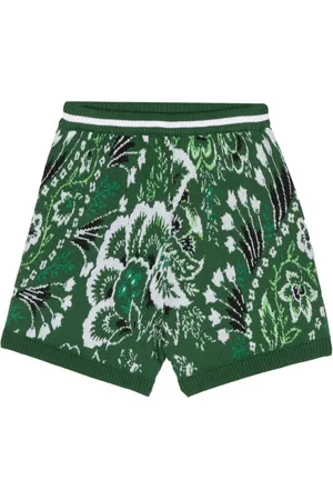 Etro Strikkede shorts med blomstret mønster