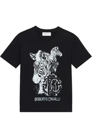 Roberto Cavalli T-shirt med logotryk